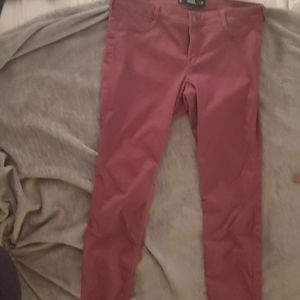 Hollister Jean Leggings-Burgundy color